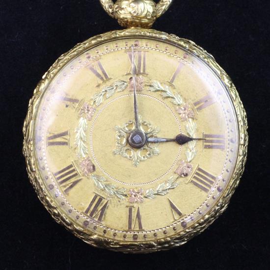 A George III 22ct gold keywind lever pocket watch by Robert Roskell, Liverpool,